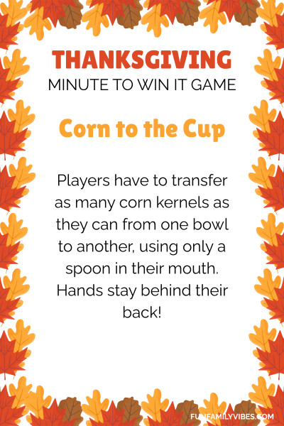 thanksgiving minute to win it game