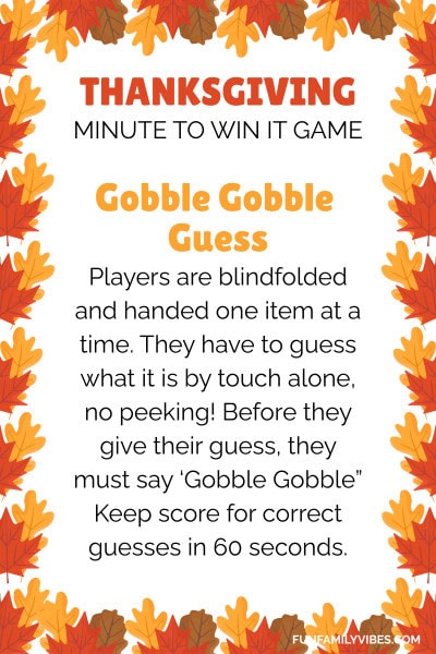 thanksgiving minute to win it game