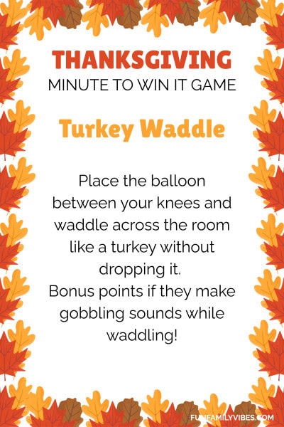 thanksgiving minute to win it game