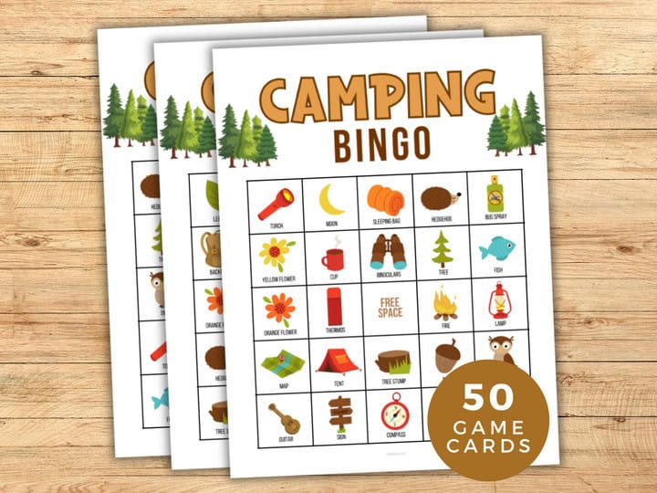 camping bingo game