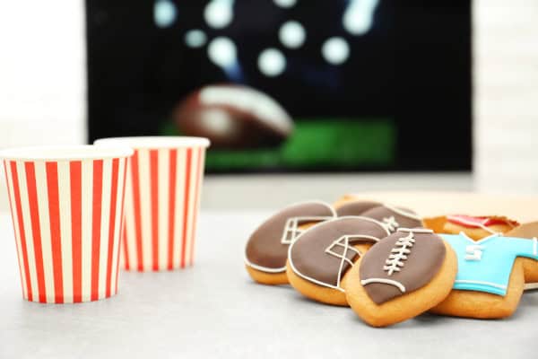 football cookies