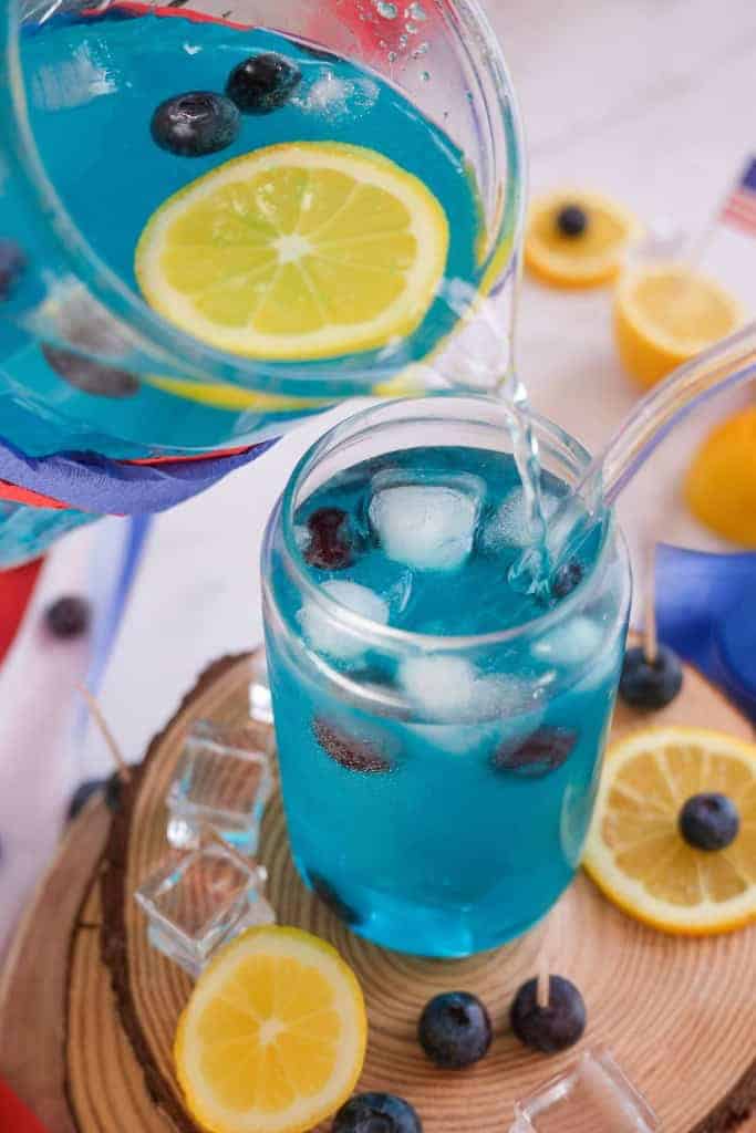 Blue curacao Mocktail