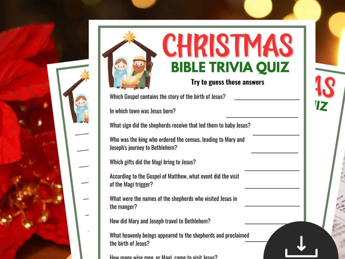Printable Christmas Bible Trivia