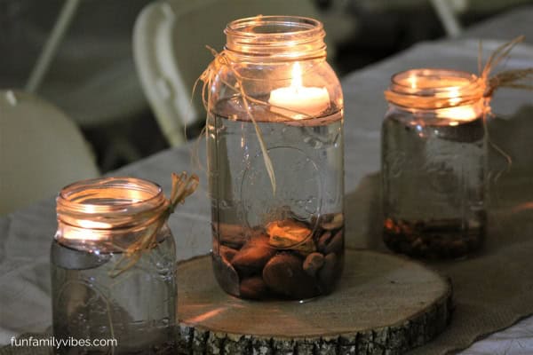 DIY Mason jar lanterns