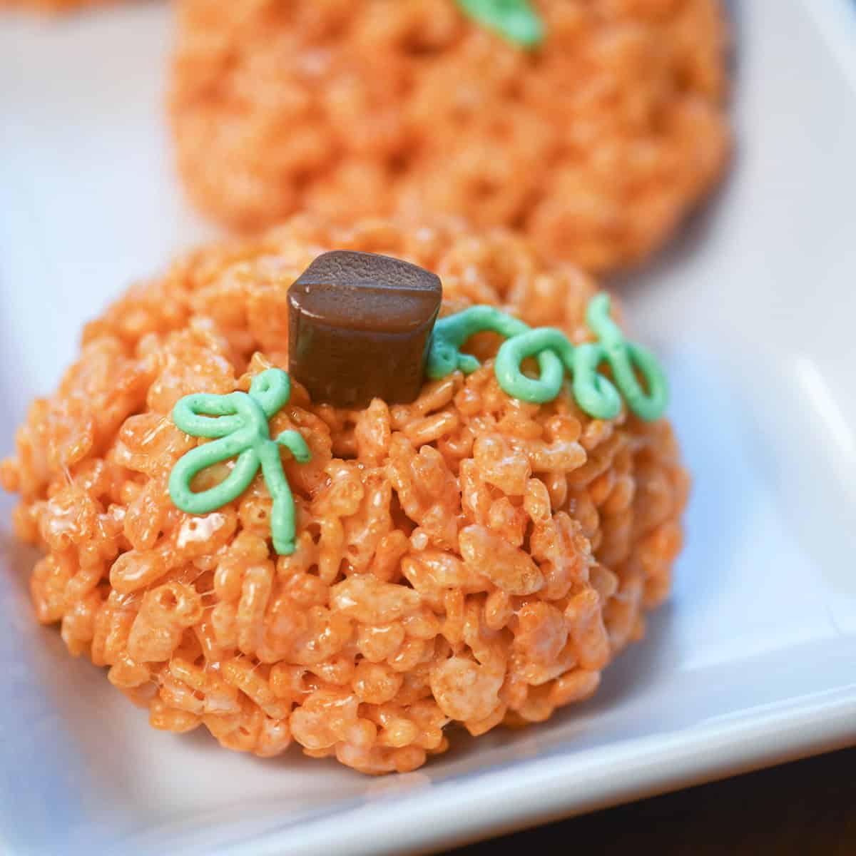 Rice Krispy Pumpkins