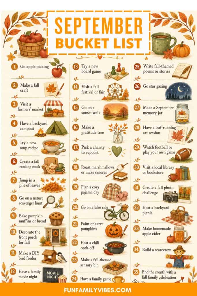 September Bucket List