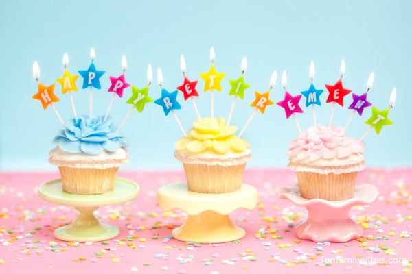 retirement party cupcakes