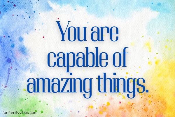 abstract watercolor background with quote overlay