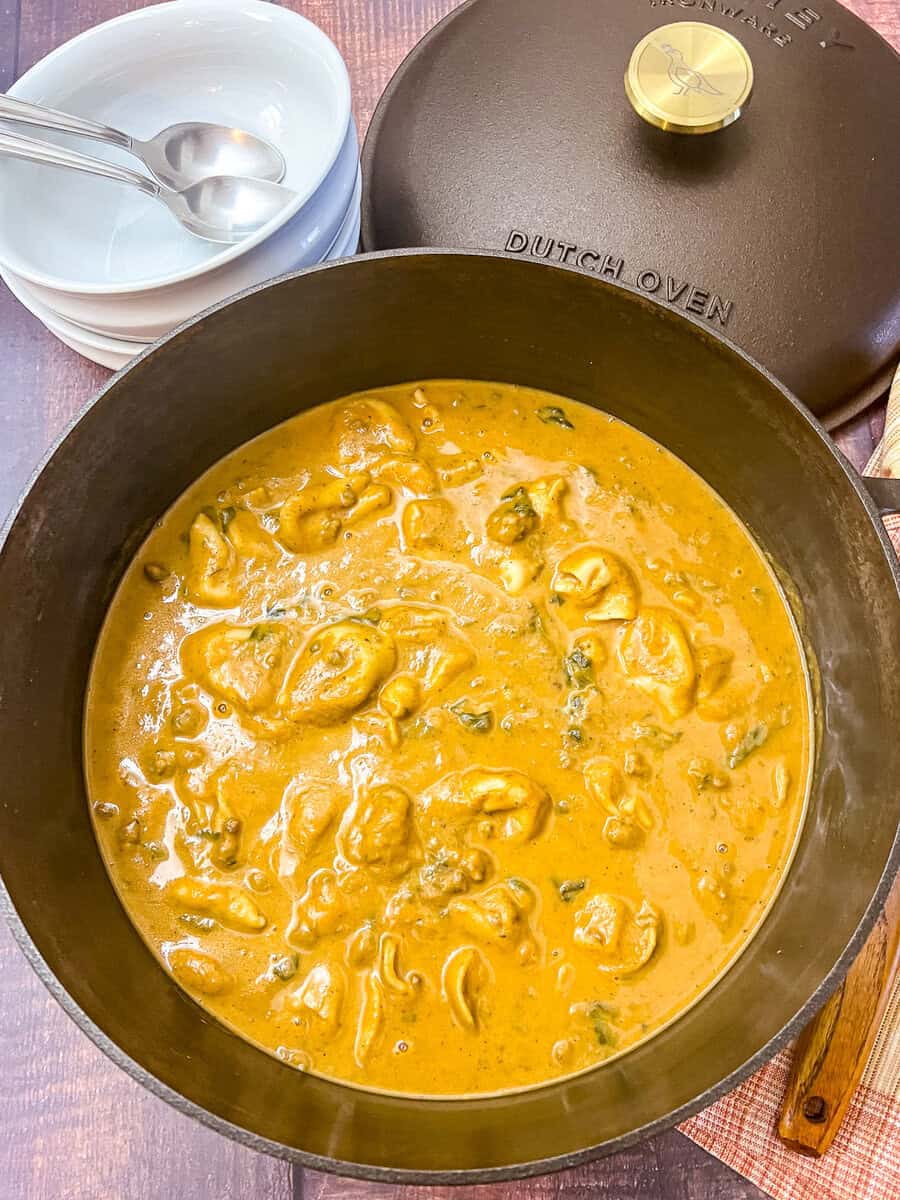 Sausage Butternut Squash Tortellini Soup