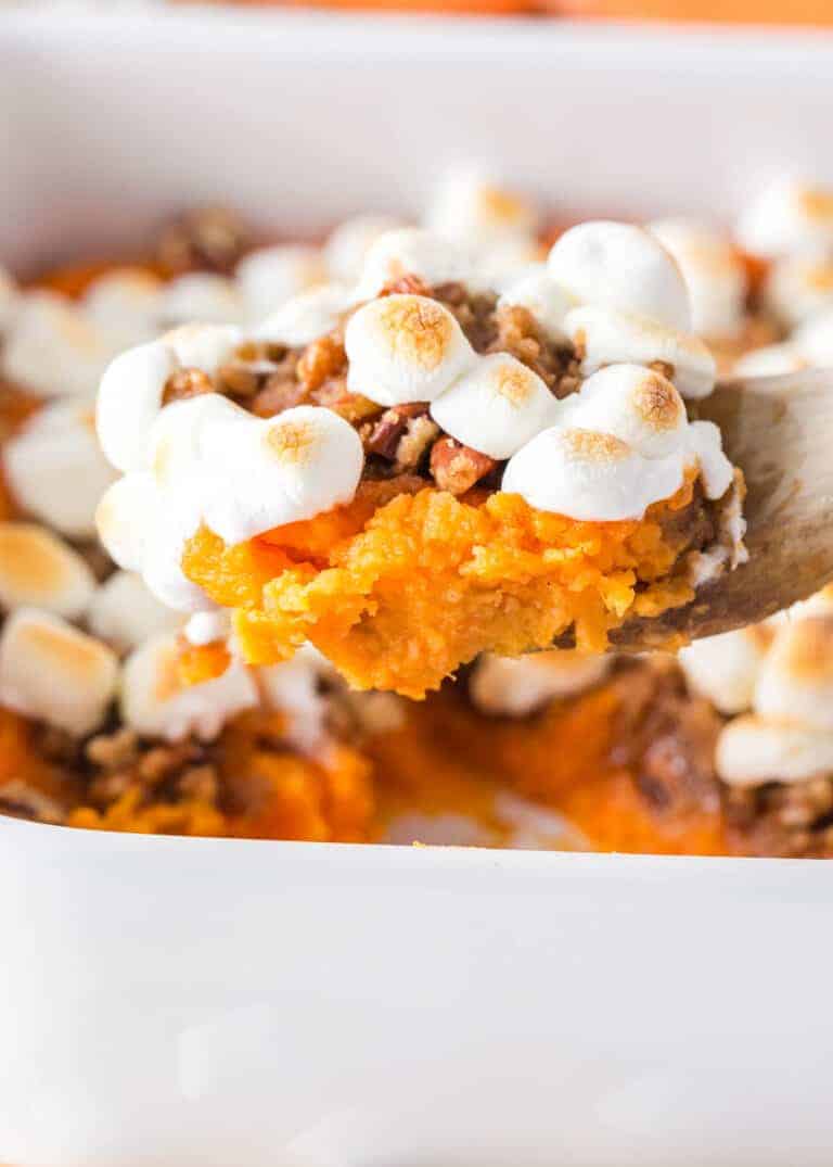 sweet potato casserole with marshmallows