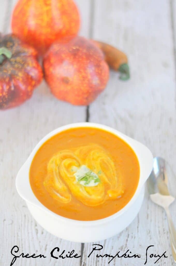 green chili pumpkin soup