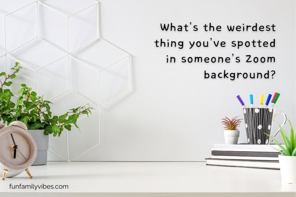 home office desk with question overlay