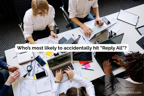 people working in an office with question overlay