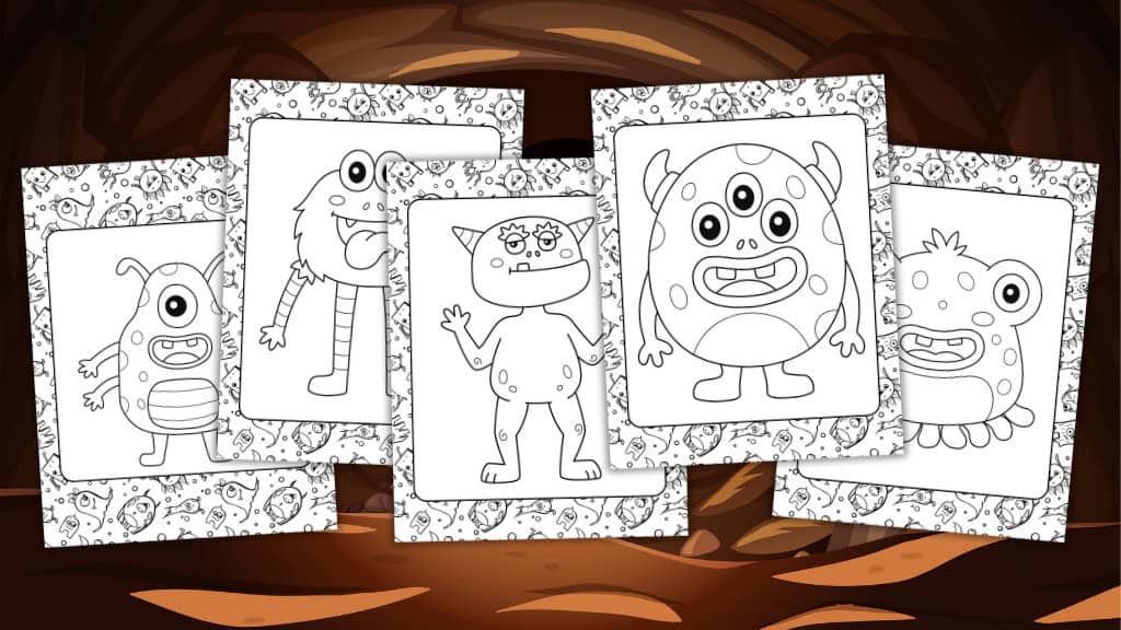 cute monster coloring pages