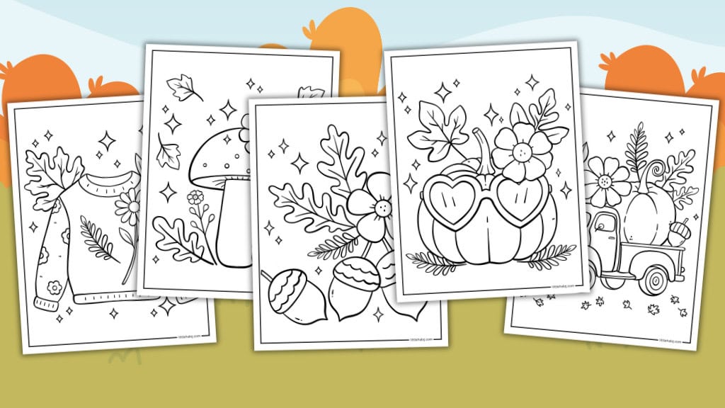 Free Fall Coloring Pages