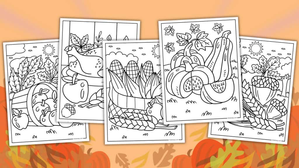free thanksgiving themed coloring pages
