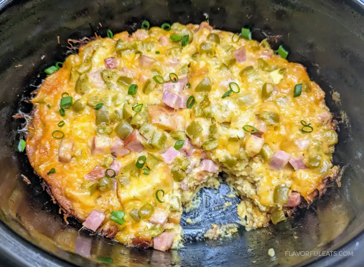 Slow Cooker Denver Omelet Casserole