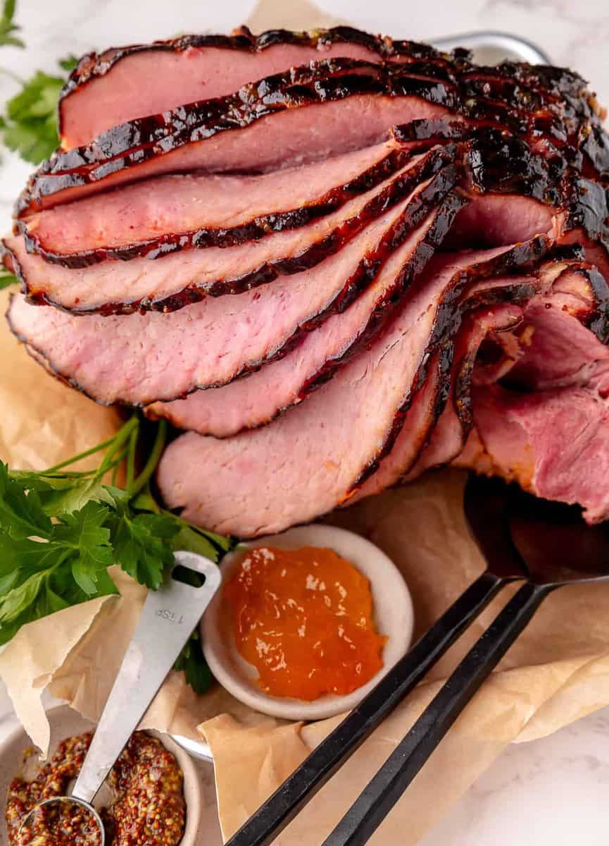 Air Fryer Glazed Spiral Ham