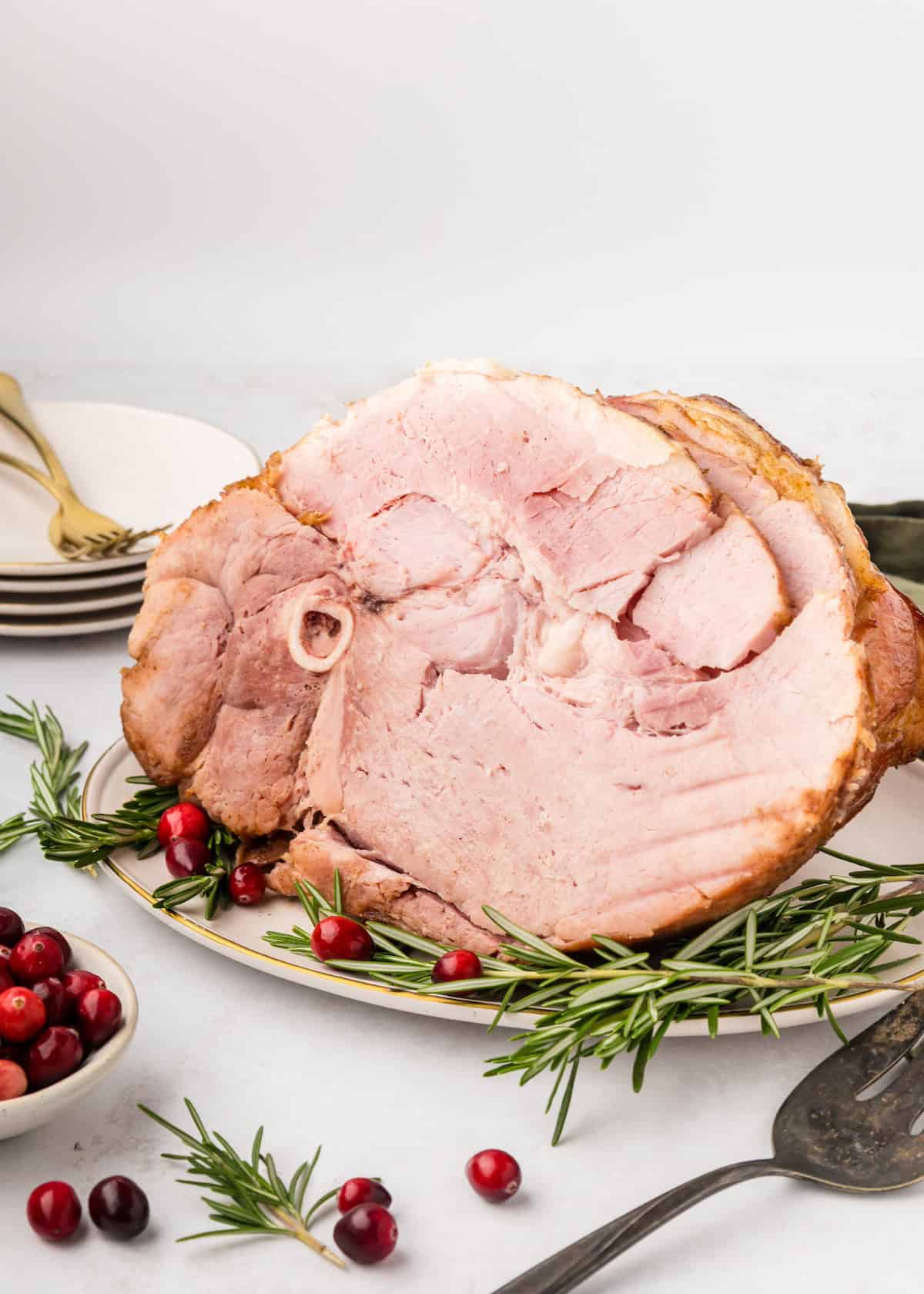 maple roasted ham