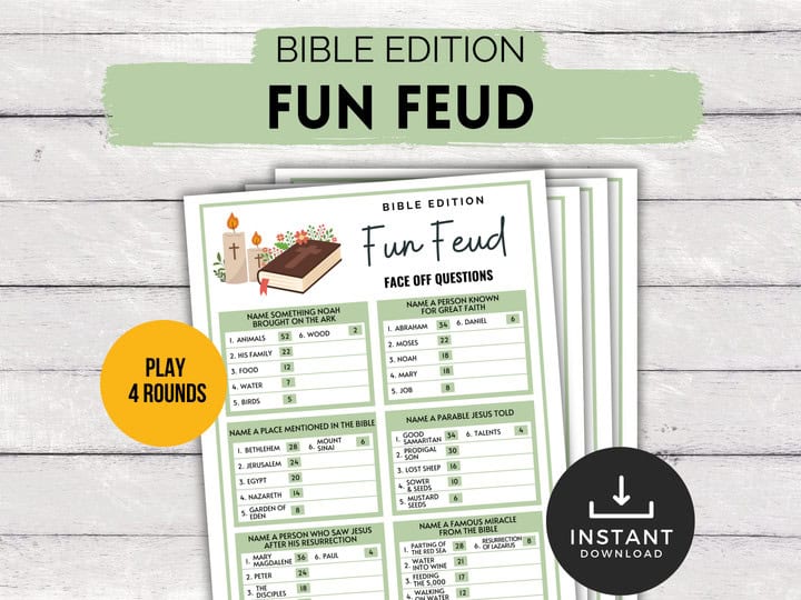 Bible Fun Feud Game