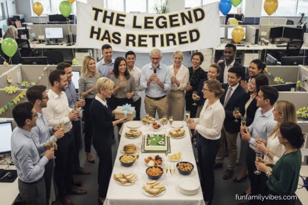 retirement party in the office