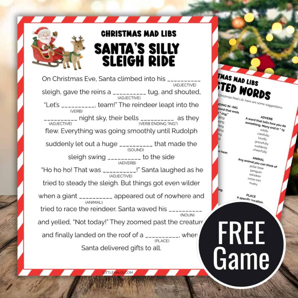 christmas mad libs