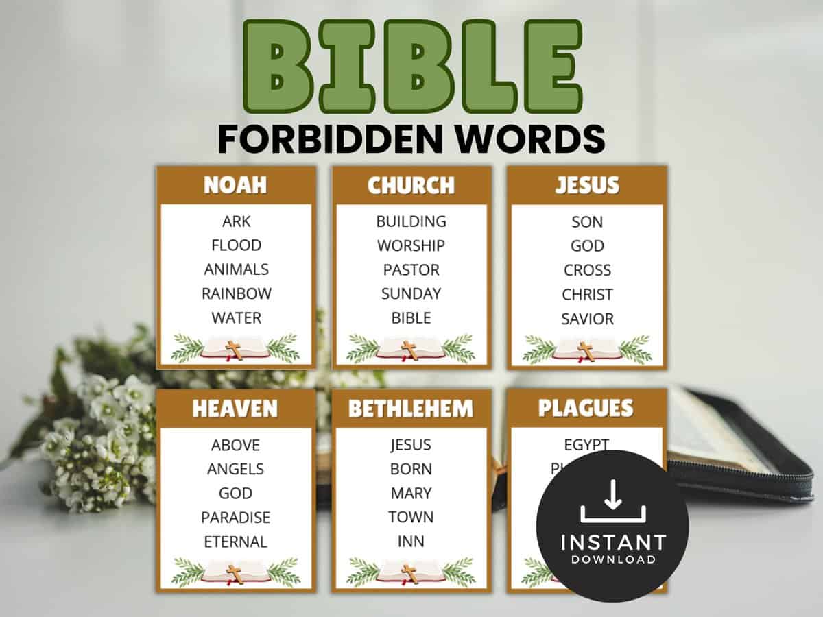 bible forbidden words game