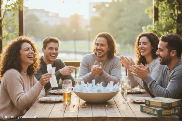 group of friends playing the Bowl Game