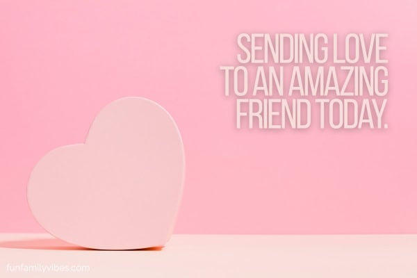 light pink heart on pink background, with quote overlay