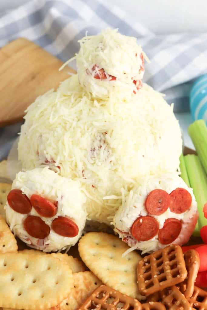 Easter bunny butt cheese ball