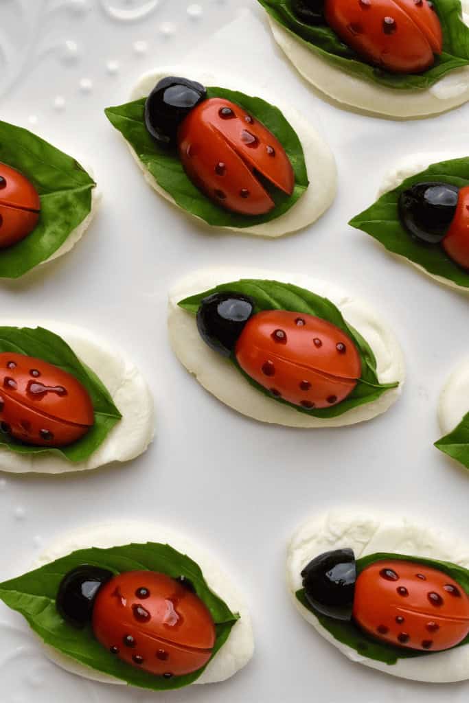 Ladybug Caprese Snack