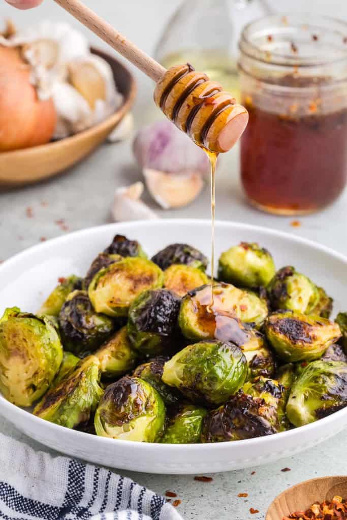 Hot Honey Brussels Sprouts