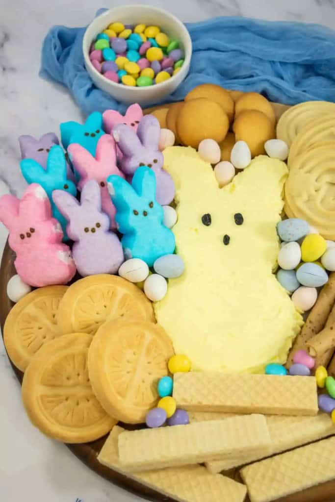 Peeps bunny frosting board