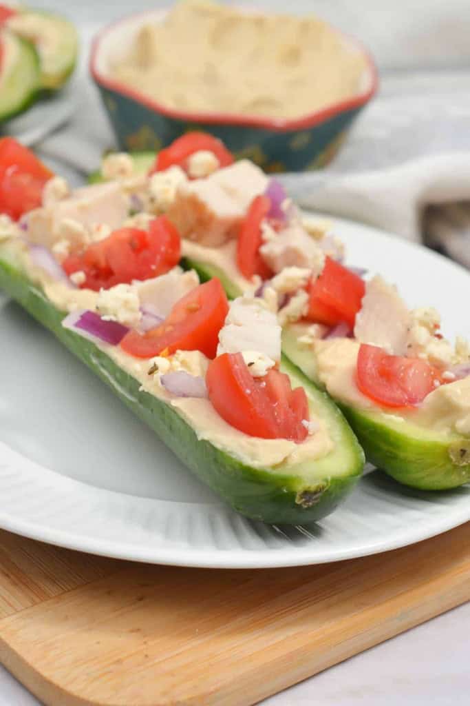 stuffed cucumber boats
