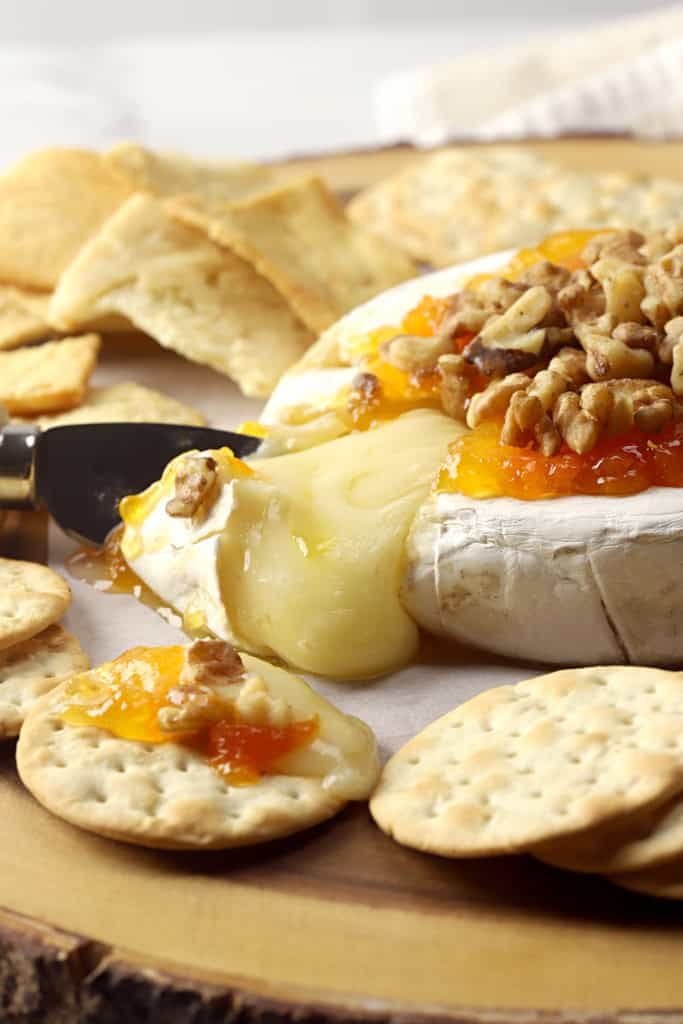 Baked Brie with Apricot Jam