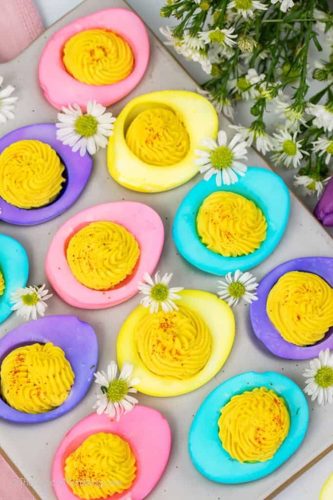 Easter deviled eggs