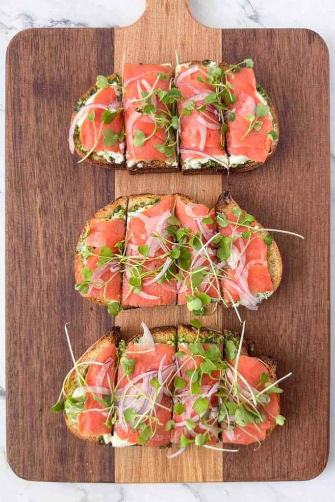 Smoked Salmon Bruschetta
