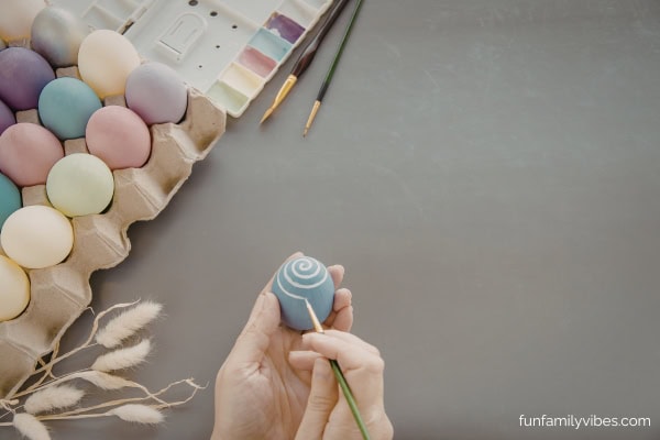painting Easter eggs