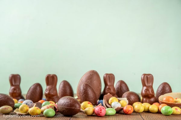 Easter chocolate eggs