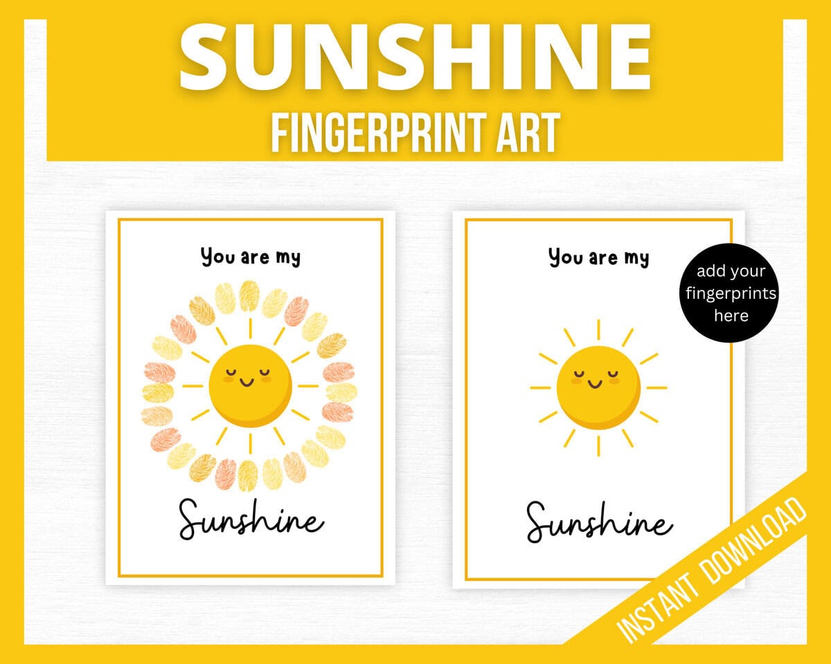 Sunshine Fingerprint Craft