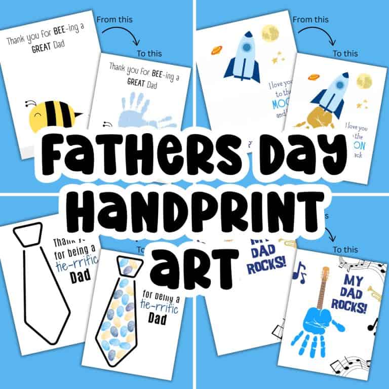 Fathers day handprint art