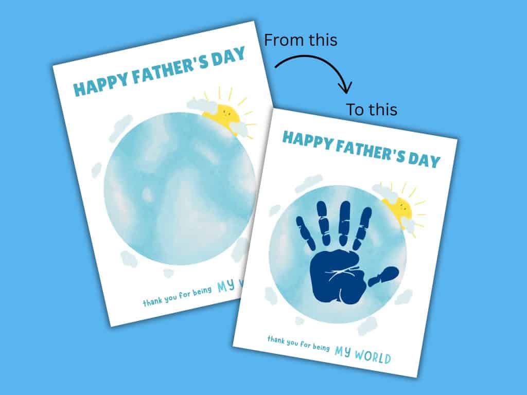 Fathers Day Handprint Art