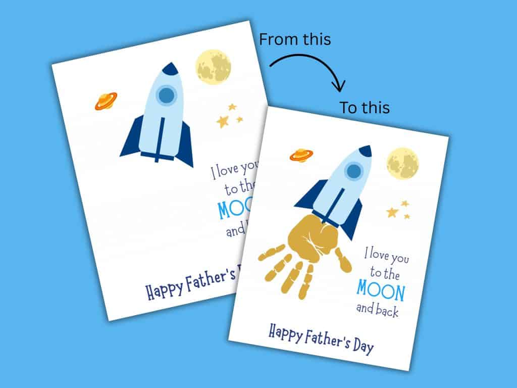 fathers Day handprint art