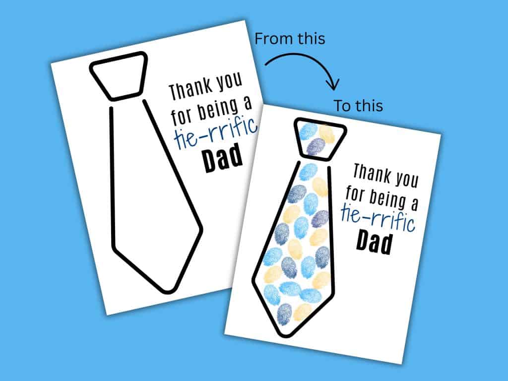 Fathers Day Fingerprint Art