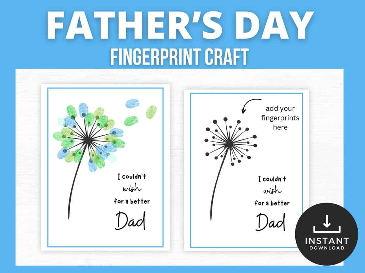 Fathers Day Fingerprint Craft