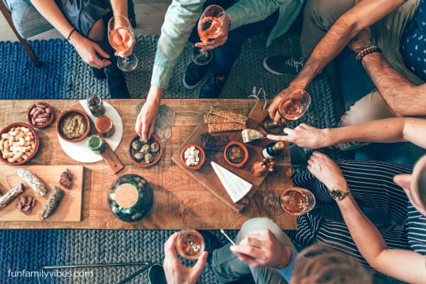 wine and cheese party
