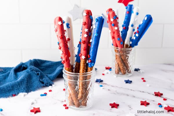 Firecracker pretzel rods