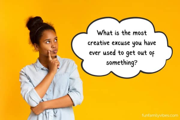 teen girl thinking with question on thought bubble
