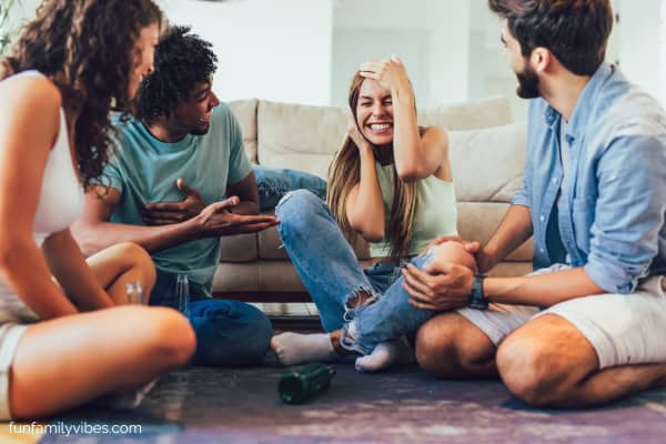 friends playing truth or dare