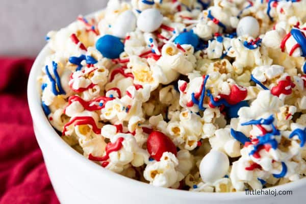 red white and blue popcorn